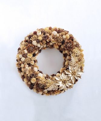 ＜Atelier Maison Deco＞＜ｅｎｂｌｏｏｍ＞木の実とスパイスのリース